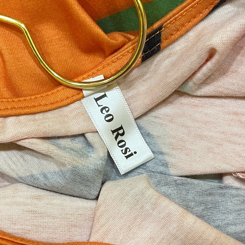 NWOT Leo Rosi Orange & Black Halloween Tunic Dress Size Small - Picture 8 of 11